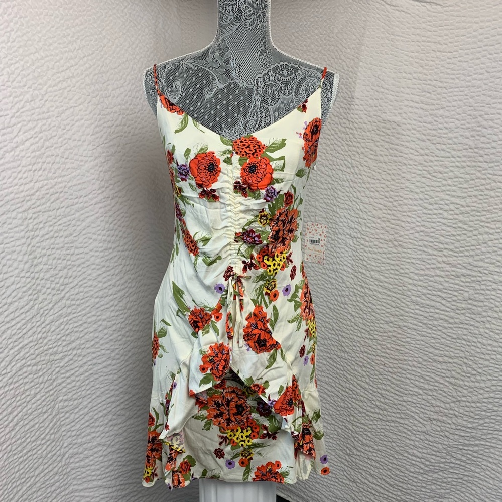 New Free People Midi Dress Floral Printed Size M